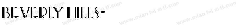 BEVERLY HILLS字体转换